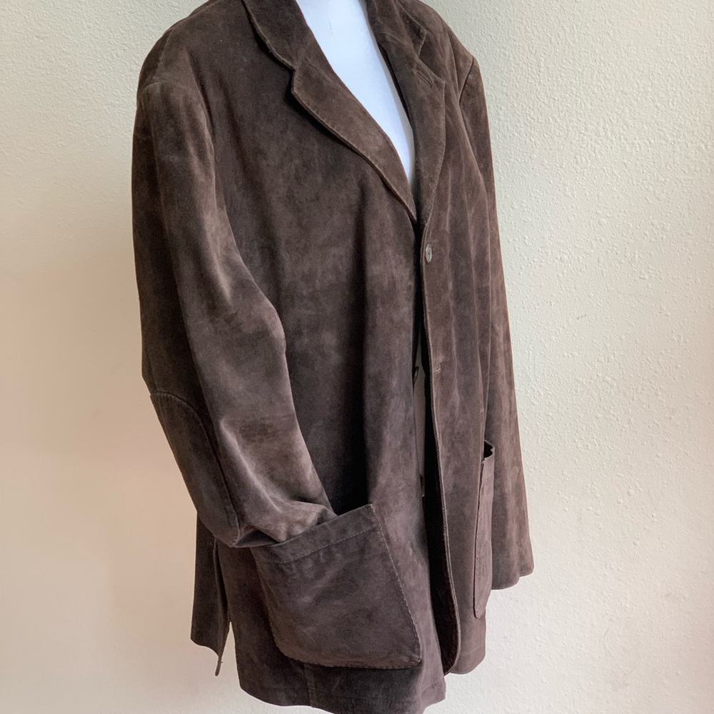 Mens suede brown jacket. Size - XL.